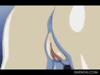 Hentai blue haired wings gets hardcore banged by her brother