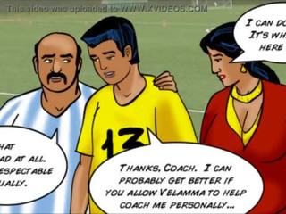 Velamma епизод 43 : съблазнителен асистент треньор velamma