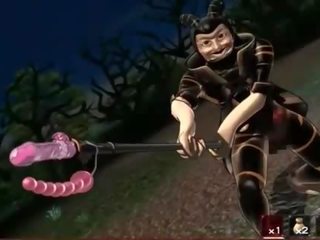 Bewitching hentai slave pussy fucked by monster tentacles