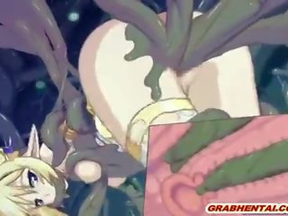 Delightful hentai elf nahuli at namumukod binubutasan wetpussy sa pamamagitan ng s