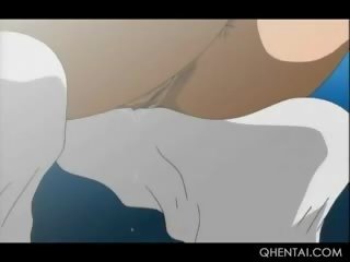 Hentai sairaanhoitaja practicing antaminen syntymä kanssa eggs sisään hänen märkä