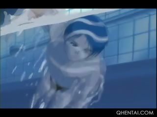 Hentai beauty In Big Tits Gets Cunt Fucked Doggy By The Pool