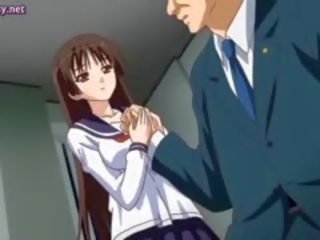 Anime teenie pijany przez jej nauczycielka