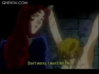 Hentai nemravné teenager torturing a blondýna dospelé klip otrok v chains