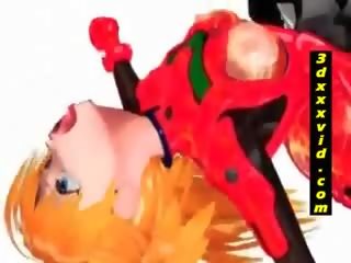 Costumed 3D Hentai whore Gets Fucked