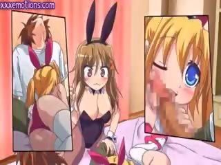 Two Anime Girls Get Facial