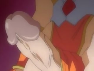 Gjoksmadhe anime sucks një transvestit kar