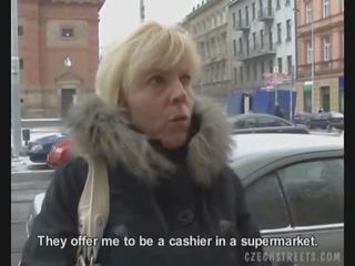 Czech Milf Gives a Head for a passionate penis