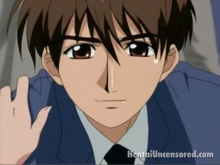 Zmyselný anime xxx video chýbať v podkolienky majúce rukávnik čerpanej a mol cumshoted