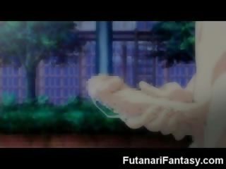 Futanari hentai risanka možača animirano manga tranny risanka animacija phallus manhood transeksualec prihajanje noro dickgirl hermafrodit