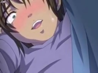 Lascive anime gauna taikoma į sperma