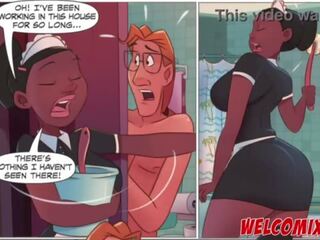 Zkurvenej the swell maid&excl; mop na the maid&excl; the nezbedný animace komiks