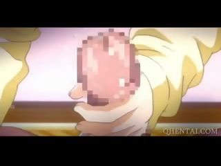 Prick Riding Busty Hentai School Doll Climaxing